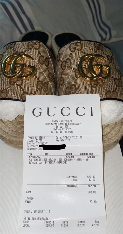 gucci receipt 2021|gucci clogs 2021.